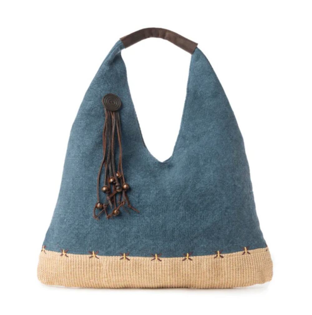 NWT Boutique Western Boho Sandmoor Soft Shoulder Hobo Bag Sage Night